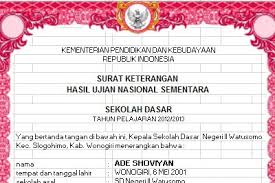 Nilai hasil ujian yang telah diperoleh siswa dalam pelaksanaan ujian sekolah/madrasah (us/m) ini digabungkan dengan nilai raport dari mulai semester 7 sampai 11. Contoh Format Blangko Skhun Sd Sementara Sekolahdasar Net