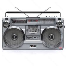 3d Model Of Retro Boombox Sharp Gf 9292 Boombox 1980s Boombox Radio Cassette