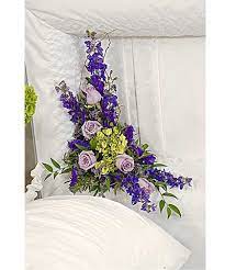 Spring Corner Lid Piece Funeral Floral Arrangements Casket Flowers Funeral Floral