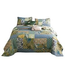 Check spelling or type a new query. Wowelife Blue Patchwork Quilts 3 Piece Patchwork Bedspreads Handmade Cotton Quilt Sets Queen Size Noble B Quilt Sets Bedding King Size Comforters Bedding Sets