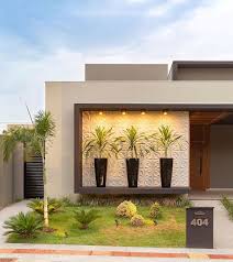 Una preciosa casa contemporánea con fachada de piedra. 15 Ideias De Como Fazer Fachadas De Casas Modernas