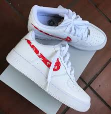 Custom Nike Air Force 1 Supreme X Lv Nike Shoes Air Force Air Force Shoes Nike Air Force Outfit
