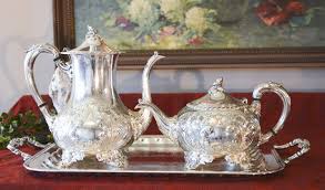 Antique Freidman Hand Chased Silver Plate Tea Set Matching Etsy In 2020 Silver Plated Tea Set Coffee Pot Cleaning Coffee Pot