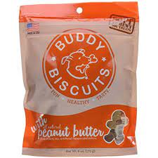 Cloud Star 938073 Soft And Chewy Buddy Biscuits Dog Treats Peanut Butter 6 Ounce Pouches Pack Of 4 Buddy Biscuits Peanut Butter Dog Treats Pouches Packing