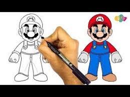 رسم سوبر ماريو سهل جدا رسم سهل كيف ترسم سوبر ماريو كامل تعليم الرسم easy drawings youtube vault boy character fictional characters