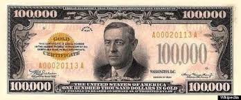 Look An Actual 100 000 Bill Thousand Dollar Bill 100000 Dollar Bill Dollar Bill