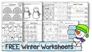 These math sheets can be printed as extra teaching material for teachers, extra math practice for kids or as homework material parents can use. Free Winter Worksheets For Preschoolers