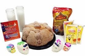 Day Of The Dead Altar Kit Pan De Muerto Sugar Skulls Mexican Chocolate Atole And Candles Dead Gift Bread Of The Dead Pan De Muerto