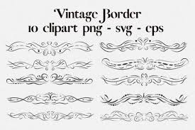 Download Vintage Border Clipart Graphic By Pinkpearly Creative Fabrica SVG Cut Files