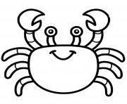 coloriage crabe sur info coloriages amusants pour les enfants de 8 ans