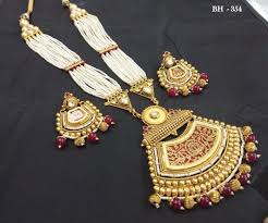 Meenakari Pendant Set Jewelry Gold Necklace Set Gold Necklace Designs