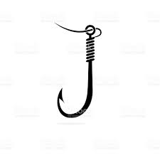 Fishing Hook Royalty Free Stock Vector Art Fishing Hook Tattoo Hook Tattoos Fish Hook