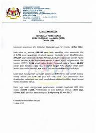 Check spelling or type a new query. Moe Kenyataan Media Keputusan Peperiksaan Sijil Pelajaran Malaysia Spm Tahun 2016