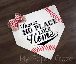 There S No Place Like Home Baseball Door Hanger My Paper Craze Baseball Wreaths Door Hangers Wood Door Hangers