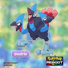 Pokemon Bird With Big Mouth Pokemon Reboot Shared A Photo On Instagram Hey Trainer Meet Dodrio Your Incredible Triple Bird Pokemon They Have Larg In 2020 Bird Pokemon Pokemon Pokemon Breeds