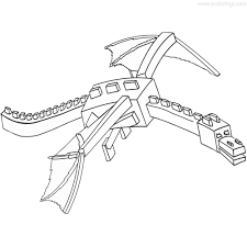 Click on the minecraft ender dragon coloring picture for free printable coloring pages. Ender Dragon Coloring Pages Flying Dragon Xcolorings Com