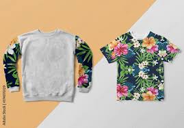 Download Sweatshirt And T Shirt Mockups Stock Template Adobe Stock
