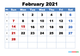 Looking for a calendar for february 2021 that is preloaded with philippine holidays? 30 Free February 2021 Calendars For Home Or Office Onedesblog