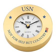 U S Navy Brass Clock Chart Weight Not For Self But For