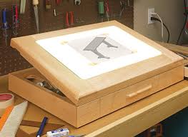 Diy drafting table a drafting table is also known as architect's table. Lighted Adjustable Drawing Table Woodworking Project Woodsmith Plans