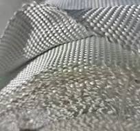0.5mm 480GSM Twill Woven Stainless Steel Wire Reinforced Filament Glass  Fiber Fabric SUS304 Wire Inserted Fiberglass Fabric