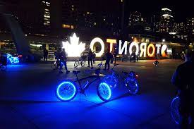 This Group Of Cyclists Is Lighting Up The Nights With Rave Bike Rides In Toronto