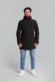 Basil Mosse Fahrradregenparka Herren Schwarz Basil