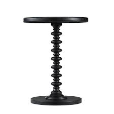 Teyla Spindle Table Black Powell Company In 2020 Small Round Side Table Side Table Vintage Side Table