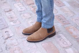 Santimon chelsea boots men suede casual dress boots ankle boots formal shoes black brown grey. Chelsea Boots For Short Men