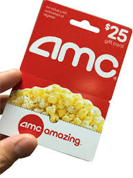Free $5 in rewards from amctheatres.com for every 5,000 earned (registered amc stubs members only) redeem discounts on film admissions featuring stars like vin diesel, ryan reynolds and morgan freeman at this entertainment franchise. Movie Gift Cards