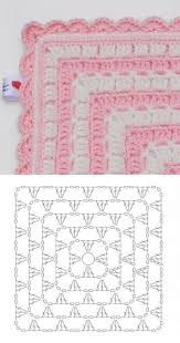 Schema Per Copertina Crochet Shell Stitch Granny Square Crochet Pattern Crochet Square Patterns