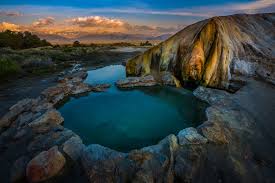 California hot springs are located in rural areas, mostly on dirt roads, some inside or near national forests. Eastern Sierra Hot Springs Eastern Sierra
