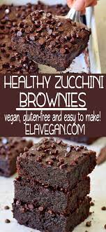Easy Zucchini Brownies Vegan Healthy Chocolate Desserts Chocolate Dessert Recipes Zucchini Brownies