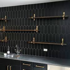 Aliante Black 4x12 Porcelain Tile In Matte Finish In 2020 Black Tiles Kitchen Black Kitchens Black Tiles