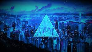 Plus, here's a collection of hd blue wallpapers. Hd Wallpaper Cityscape Particle Black Blue Triangle Dark Sea Wallpaper Flare