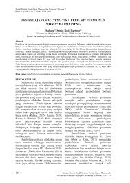 Maybe you would like to learn more about one of these? Pdf Pembelajaran Matematika Berbasis Permainan Monopoli Indonesia