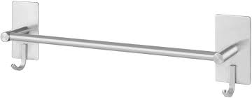 Maybe you would like to learn more about one of these? Jumbo Towel Bar With Hooks Self Adhesive Round Towel Rails Classic Wall Mounted Sus304 Stainless Steel Bathroom Towel Holder 16 Inches Towel Racks For Kitchen Bathrooms Wayfair