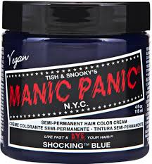Последние твиты от manic panic nyc (@manicpanicnyc). Manic Panic Semi Permanent Hair Color Cream Shocking Blue 4 Oz Walmart Com Walmart Com
