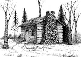 Pin On A Artworkseclectic At Etsy Pencil drawing log cabin joy studio design best is one images from stunning 18 images log cabin drawings of home plans & blueprints photos gallery. pin on a artworkseclectic at etsy