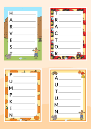 Harvest And Autumn Acrostic Poems Acrostic Poem Template Poem Template Acrostic Poem