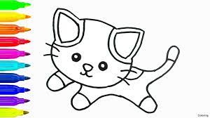 Funny cat and dog walking (cartoon animation). How To Draw Cat For Kids Easy Learn How To Draw