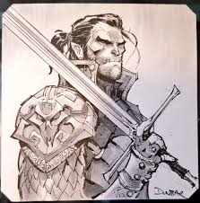 A subreddit dedicated to the various iterations of dungeons & dragons, from its first edition roots to its fifth edition future. Max Dunbar On Twitter A Sketch Card Of A Half Orc Fighter Or Bloodhunter Or Something Dnd