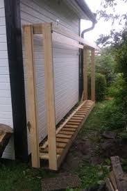 Bildresultat For Vedlagring Outdoor Firewood Rack Firewood Storage Outdoor Garden Storage