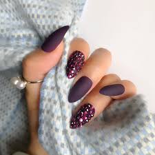 They can look chic and sophisticated. Custom Full Diamond Matte Coffin Fake Nails Designer Medium Long Dark Wine Red False Nails Natural Stiletto Ab Stones Tips False Nails Aliexpress