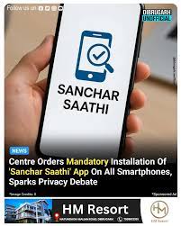 Indian Government Orders Mandatory Sanchar Saathi App Installation on  Smartphones