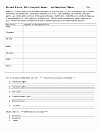 The Electromagnetic Spectrum Worksheet Answers Fresh 13 Best Of Light Worksheets For Middle School In 2020 Electromagnetic Spectrum Worksheets Visible Light