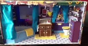 Dolls House Bathroom Made From A Shoebox Doll House Shoe Box Barbie House