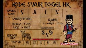 Kode Syair Hk Syair Hongkong Hari Ini 11 Maret 2020 Youtube