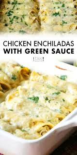 Chicken Enchiladas Verde With Cheese The Anthony Kitchen Recipe Mexican Food Recipes Authentic Chicken Enchiladas Easy Enchiladas Verdes Recipe