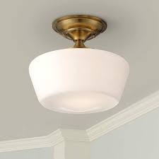 Schoolhouse Soft Gold 12 Wide Ceiling Light Fixture 71n89 Lamps Plus In 2020 Ceiling Lights Ikea Ceiling Light Modern Ceiling Light